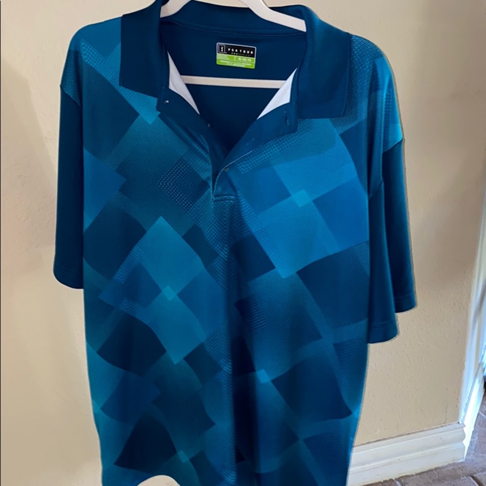 PGA Tour Golf Polo Teal XL